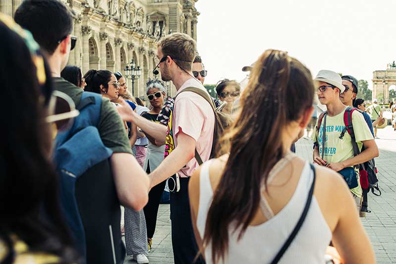 tour with tour guide