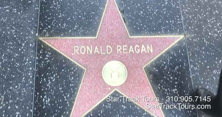 Ronald Reagan star Walk of Fame Hollywood Tour