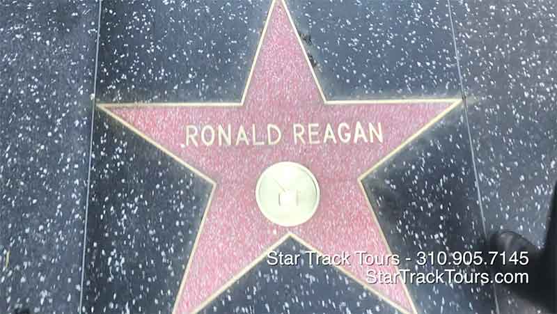 Ronald Reagan star Walk of Fame Hollywood Tour