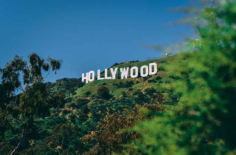 Hollywood sign on Hollywood Bus Tour