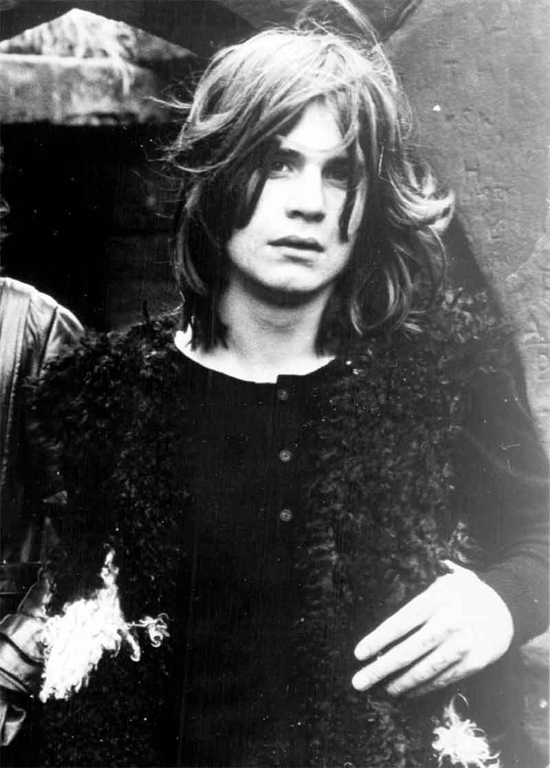 Young Ozzy Osbourne 1970.