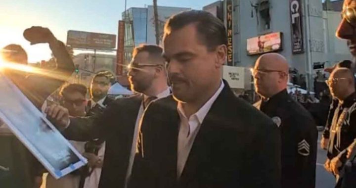 Leonardo DiCaprio spotted signing autographs on Hollywood tour